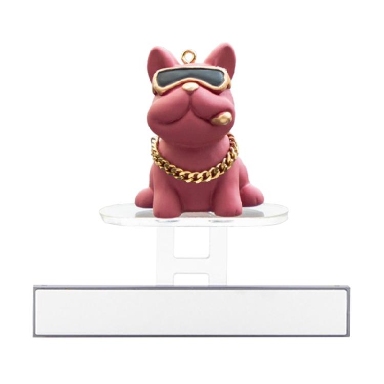 

Car Dashboard Decor Ornament Auto Interior Decoration Cartoon Sliding Skateboard Dog Ornament Decorative Accessory