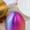 2-Piece Set Rainbow Salt Pepper Shakers, Cute Egg Shape Stainless Steel Condiment Jar for Home and Kitchen Utensils, Comfortable and Ergonomic