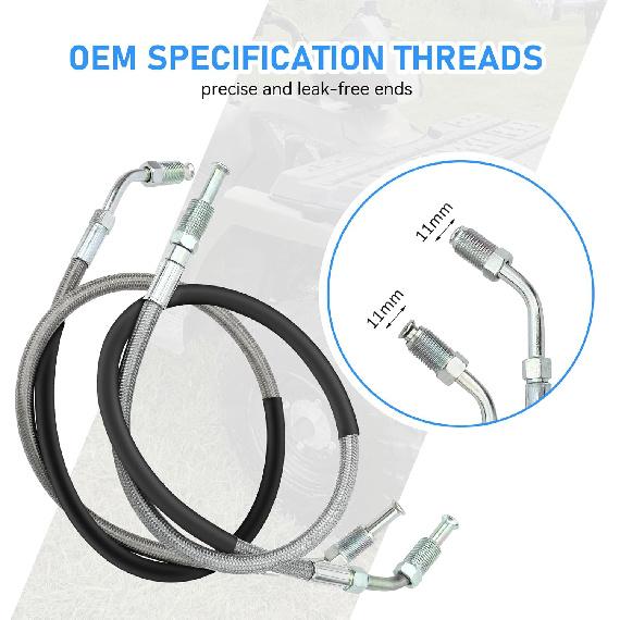 Front Left & Right Brake Hose Line for Polaris Sportsman Magnum Trail Boss Blazer Xplorer Xpress Scrambler Sport Xpedition Big Boss Diesel Worker 250