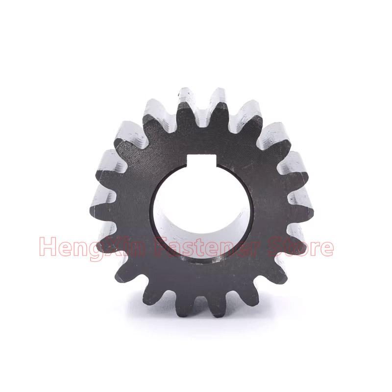 1PCS 45# Steel Spur Gear 1.5M 1.5 Module 40/42/44/45/48/50/60 Teeth Flat Cylindrical Drive Gear Keyway Bore 15/16/17/18/19/-30mm