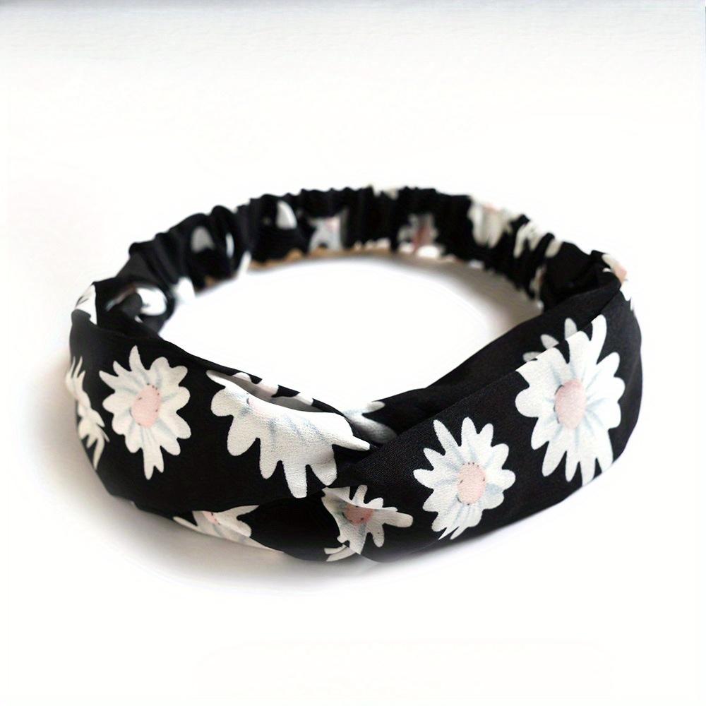 

Модные женские туфли для девочек, летние богемные резинки для волос, повязки на голову с принтом, винтажные повязки на крестах, тюрбан, банданы, повязки для волос, аксессуары для волос чёрный