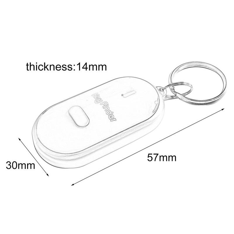 LED Light Key Anti-lost Device Whistle Key Finder Key Finder Keychain