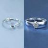 Couple Ring Happy Planet Astronaut Moonstone Couple Pair Ring Light Luxury