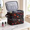 Large Capacity Nail Polish Organizer Bag Double Layer Nail Care Kit Bag  Nail Care Tool