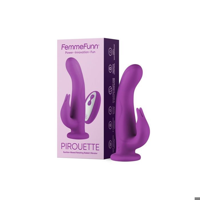 Vibrator - FemmeFunn Pirouette - Purple - Silicone - Rechargeable