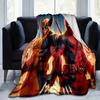 1pc Deadpool and Wolverine Printing Blanket - Soft, All-Season Throw for Living Room, Bedroom,Personalized Gift with Adorable Cartoon Design