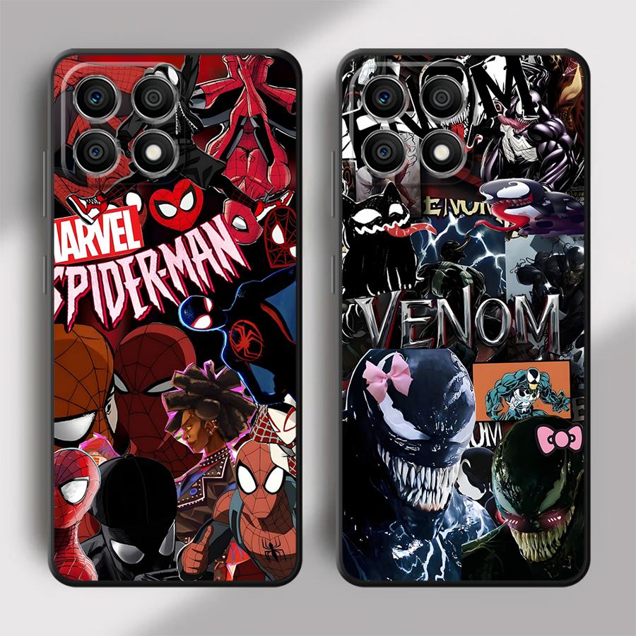 Case for Honor X6 X5b Magic5Lite X8 90 X7 X9a 8X 200 400 Lite 70 Funda Phone Cover Marvel Retro Spider Man