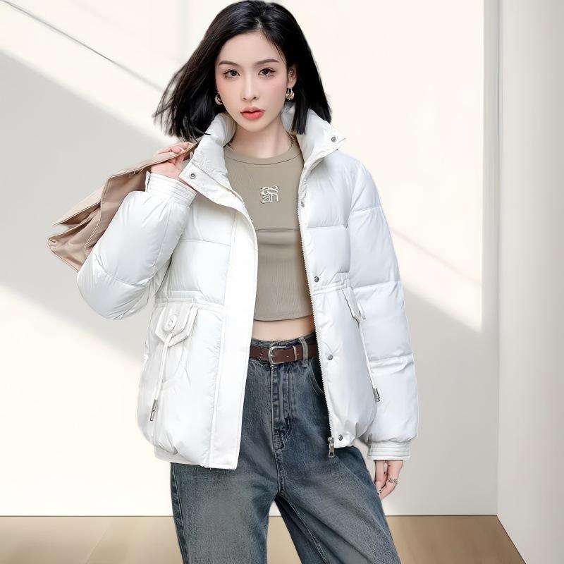 Down Jacket Women's High-end Short Winter New Solid Color Stand-up Collar Versatile Warm Fashion Thin Coat