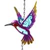 Metal Hummingbird Wind Chime Creative Hanging Decoration Blessing Bell Pendant  Gift