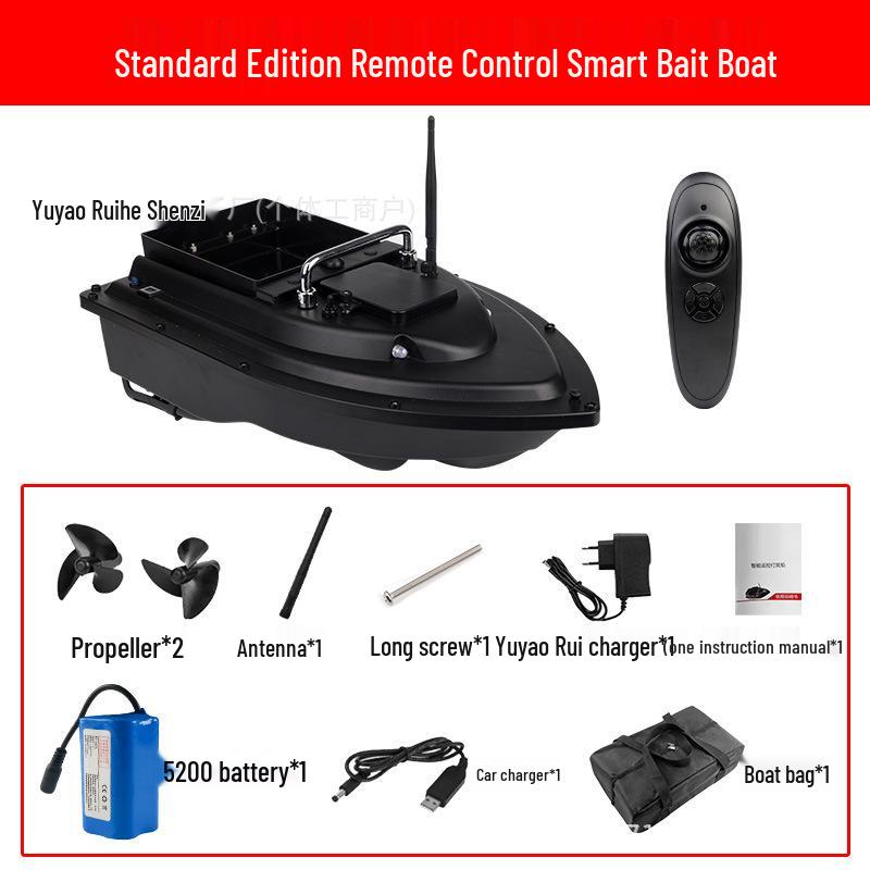 Large Remote Control Bait Boat with GPS & Auto Return for Fast Cruising