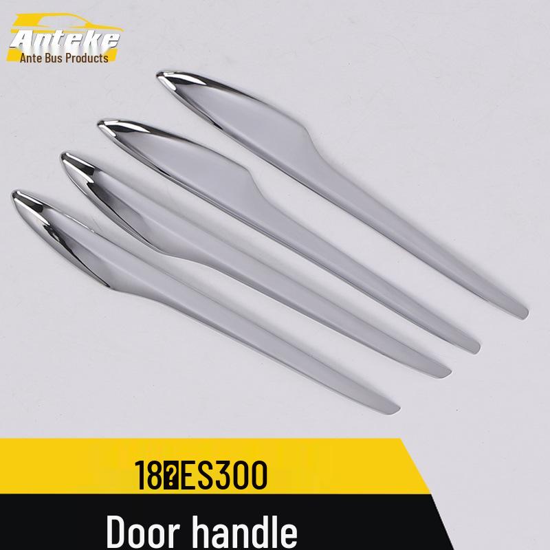 Compatible with 18 ES300 Car Door Handle & Armrest Bright Trim Accessories