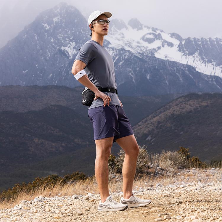 Asics Breathable Moisture-Wicking Quick-Dry Sports Shorts Men shorts Dark-Blue 2031F119-500