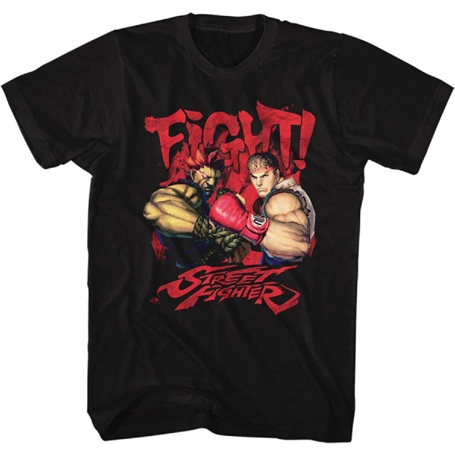 A&E Designs Футболка Street Fighter Акума против Рю Боевая футболка S