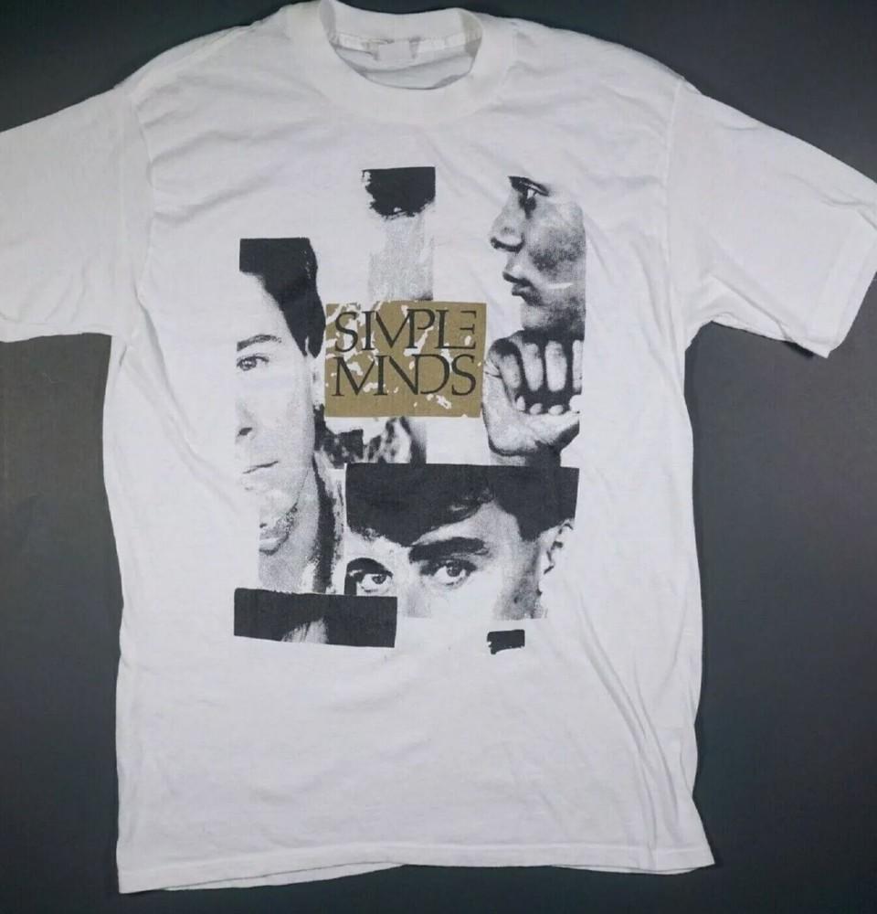 Vintage Simple Minds 1985-86 World Tour Gift For Fan White All size Shirt