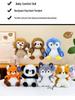 Panda Husky Plush Toy & Sloth Lemur Terrier Phone Holder Doll