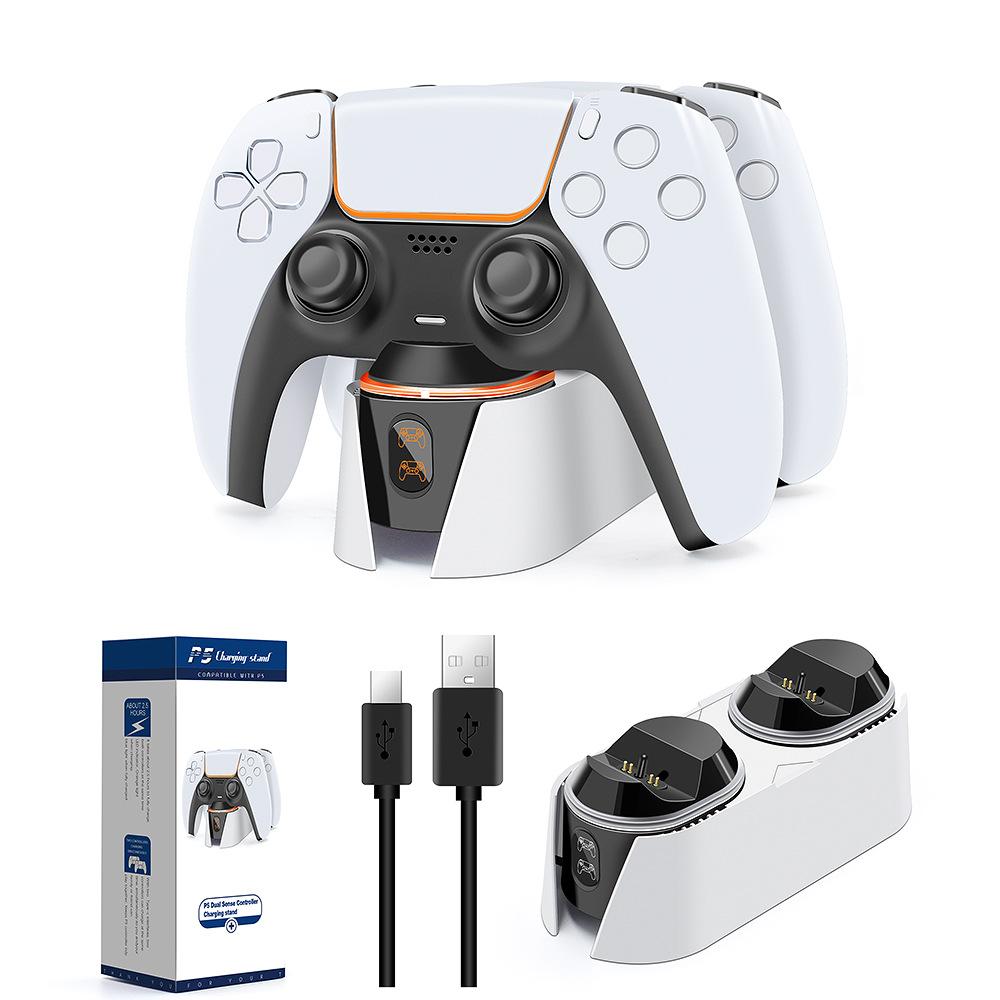 Dual Fast Charger for PS5 Wireless Controller USB 3.1 Type-C Charging Cradle Dock Station for Sony PlayStation5 Joystick Gamepad