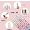 4/12 Stück/Set Bunter Nail Art Graffiti Stift Wasserdicht DIY 3D Nail Art Zeichenstift Abstrakte Linien Feine Malwerkzeuge