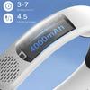 Portable Neck Fan 360° Turbine Air Cooler USB Rechargeable 4000mAh LED Digital Display Strong Wind Silent Hanging Non-blade Fan
