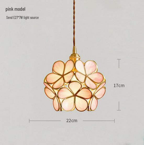 Postmodern Japanese Nordic Petal Chandelier - Luxury Copper Bedroom & Living Room Lamp