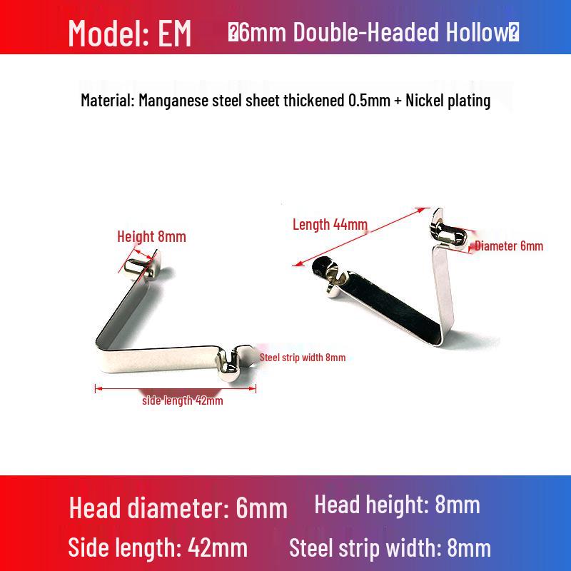 V-Shaped Spring Clip Buckle for Telescopic Tube and Tent Stroller Positioning