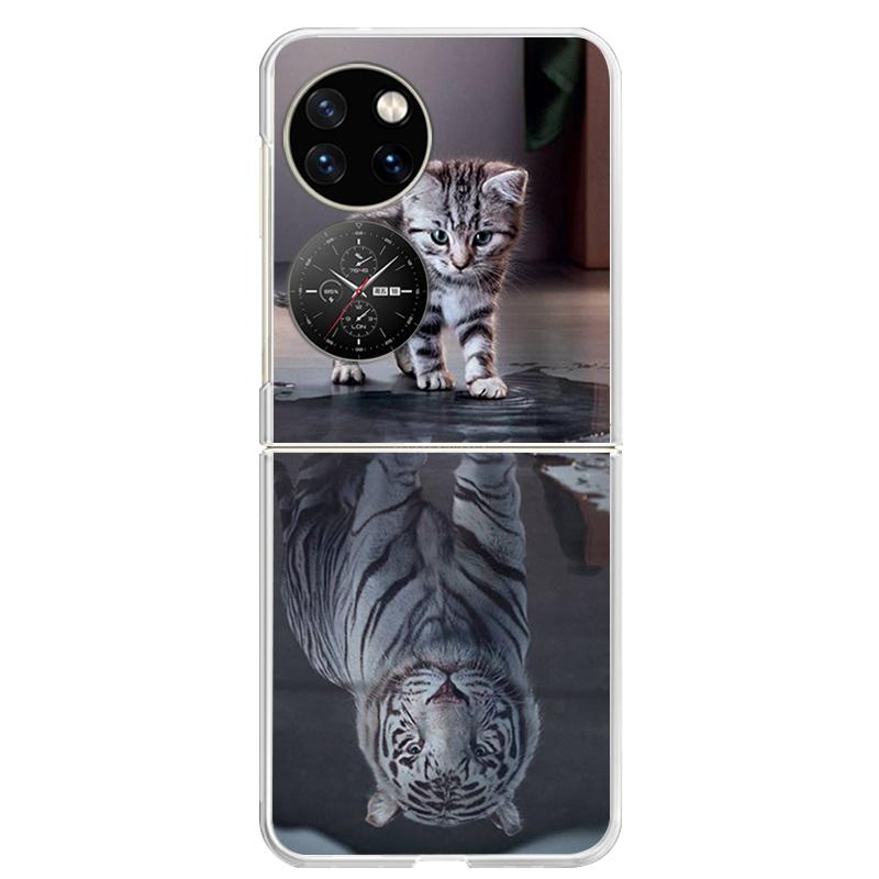 

For Huawei P50 Pocket Case Transparent Clear Hard PC Phone Back Cover For Huawei Pocket 2 Cases P50 P 50 PocketS S Shells Capa Huawei Pocket 2