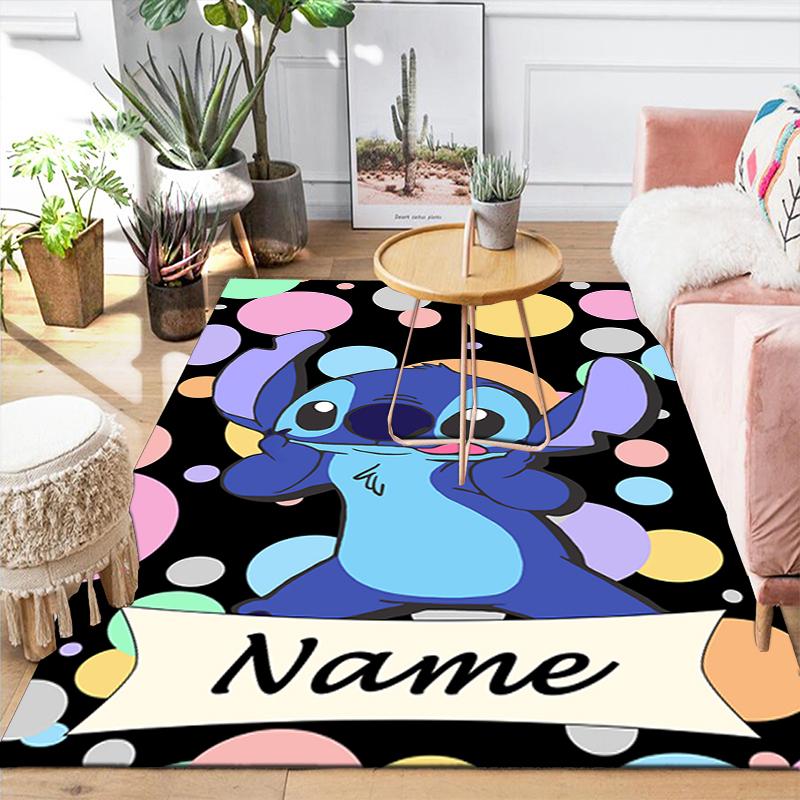 Custom 1Pc Stitch'S Colorful Adventure Rug Office Carpet Indoor Outdoor Entrance Doormat Nonslip Soft And Comfortable Living Room D916305
