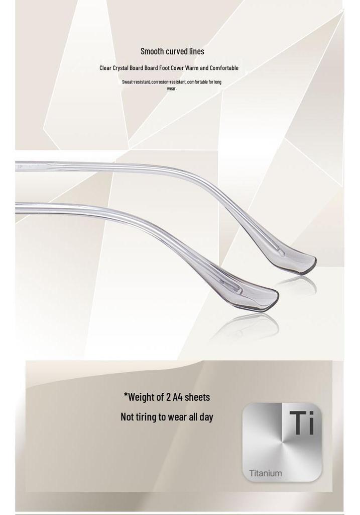 Forest-inspired Oxygen-rich Elegant Pure Titanium Glasses with Gentle, Non-pinching High-elastic Titanium Legs