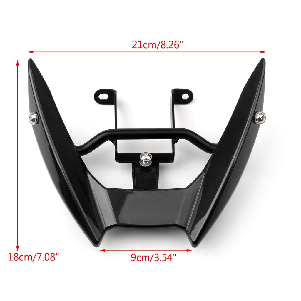Bruce Shark Yamaha MT 09 rám horního držáku obložení černý pro přední světlomet a FZ-09 2014-2016