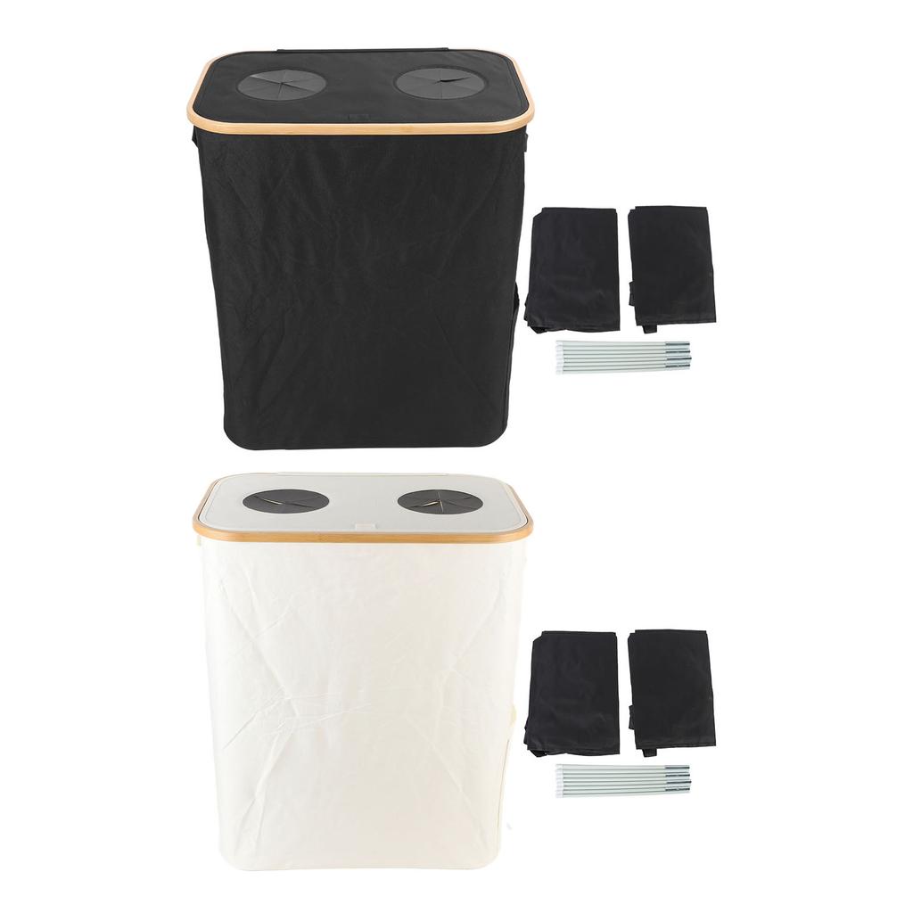 Recycling Bin Storage Reusable Double Inner Bag Foldable Recycling Storage Collection Container with