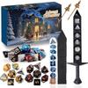 Christmas Advent Calendar 2025 Mystery DND Dice Set Vacation Advent Calendar 24 Days for Dungeons and Dragons RPG MTG Role Playing Table Game