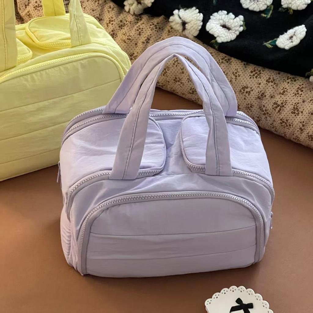 Durable Waterproof Double-Opening Makeup Bag - Large Capacity, Portable & High-Value for Travel