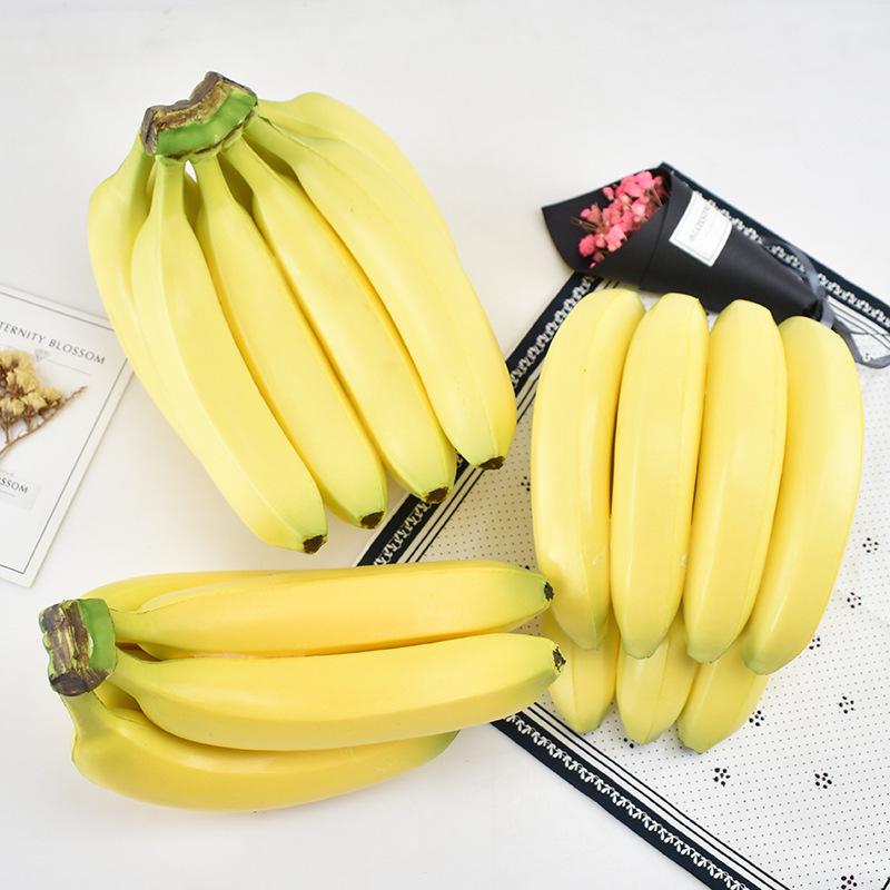 Plastic PU Banana Model for Display and Teaching Props
