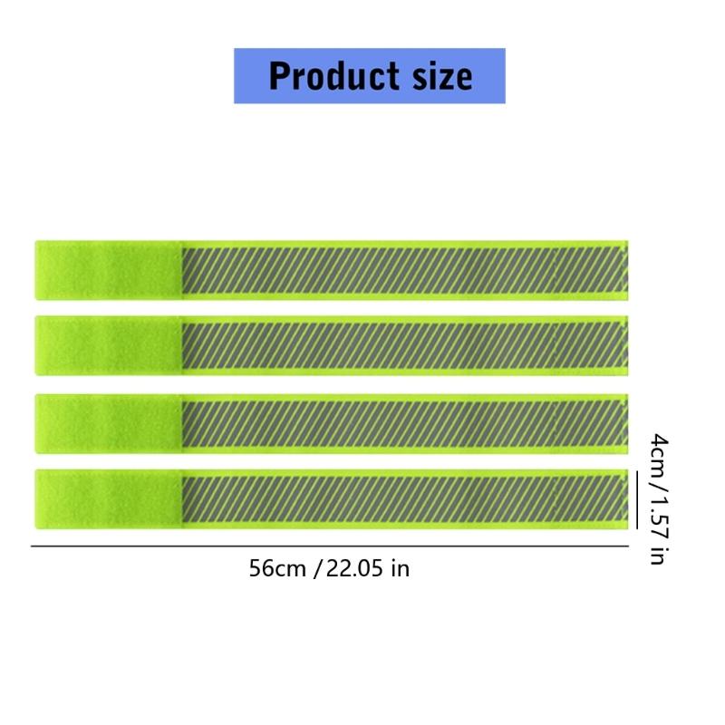 Adjustable Reflective Wristband Safety Wrist Strap with Twills Pattern for Outdoor Cycling Adventure and City Commuting