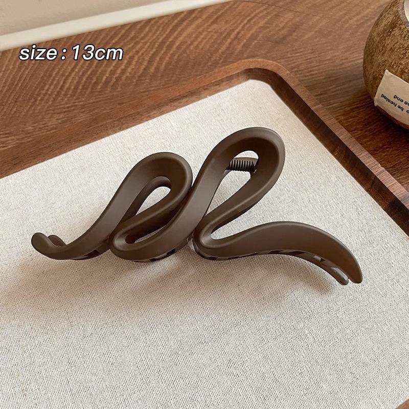 Vintage Retro, Large 13cm Coffee Brown, for Thick Hair Women Daily Use Hair Accessory One Size кофейный