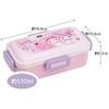 Skater Bento Box, My Melody and Kuromi Love Love Design, 530ml, Soft Filling, Dome-Shaped Lid, Women's, Made in Japan, PFLB6AG