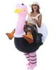 JOYBRO Adult Inflatable Ostrich Riding Ostrich Funny Ostrich Costume for Men and School One Size Fits Most Costume, Costume, Women, Role-Playing