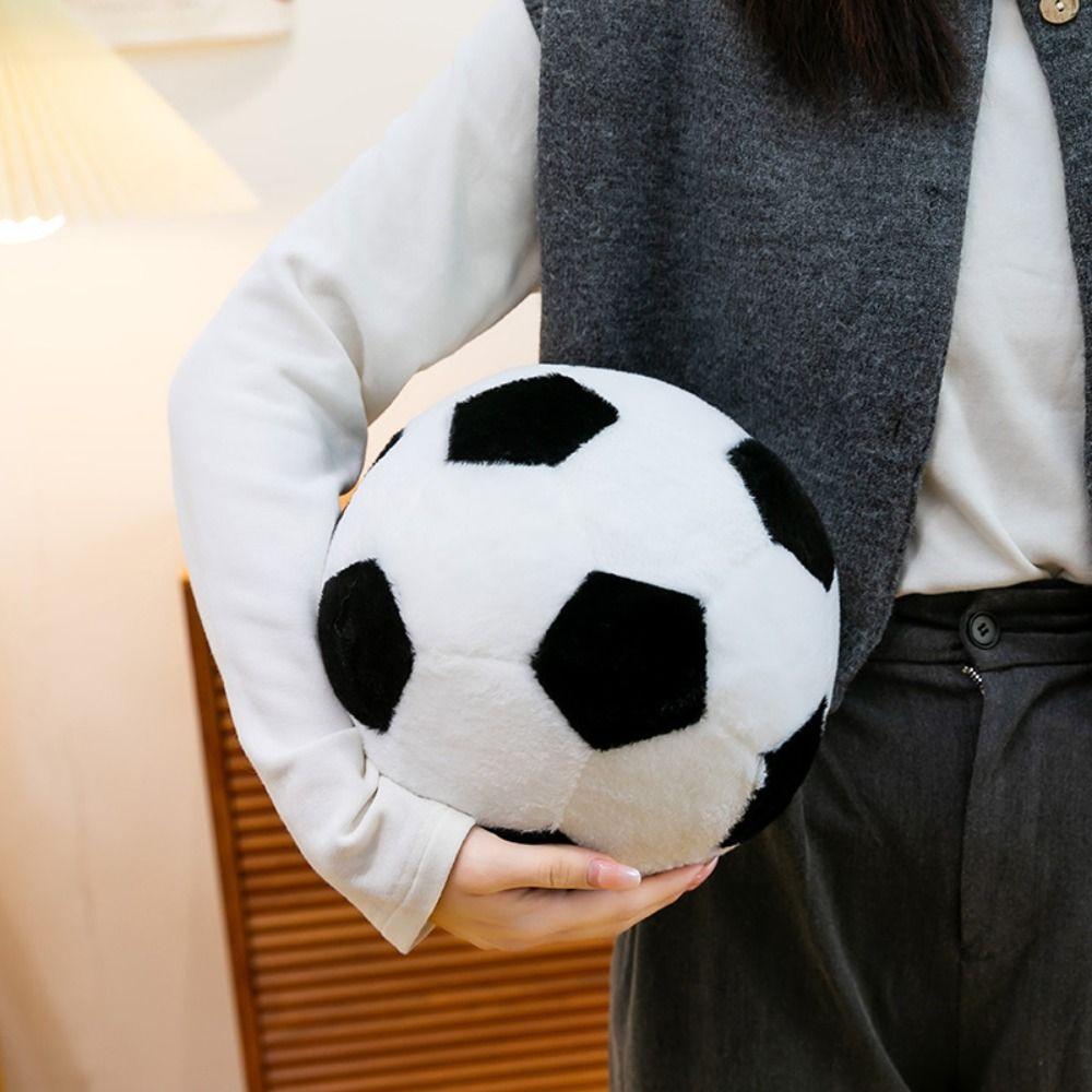 Stuffed Football Throw Pillow Doll Soft Football Plush Toy Round Football Dolls Kid Girl Boy