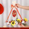 Gold Wedding Room Door Decoration Set with Xi Character Stickers