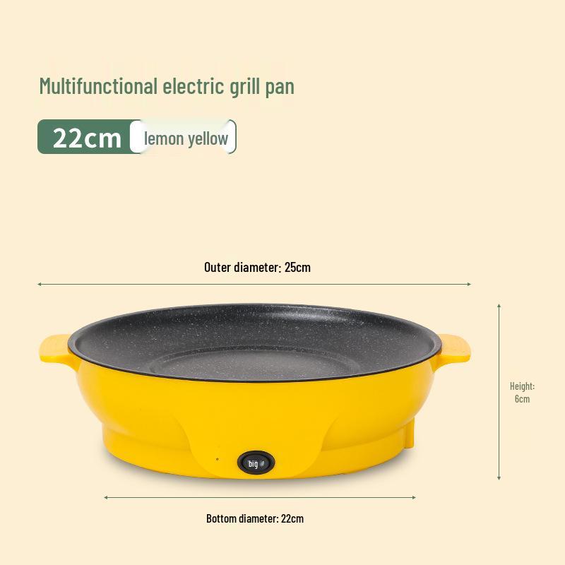 

Korean Non-Stick Electric Barbecue Grill - Multi-Function Family Griddle