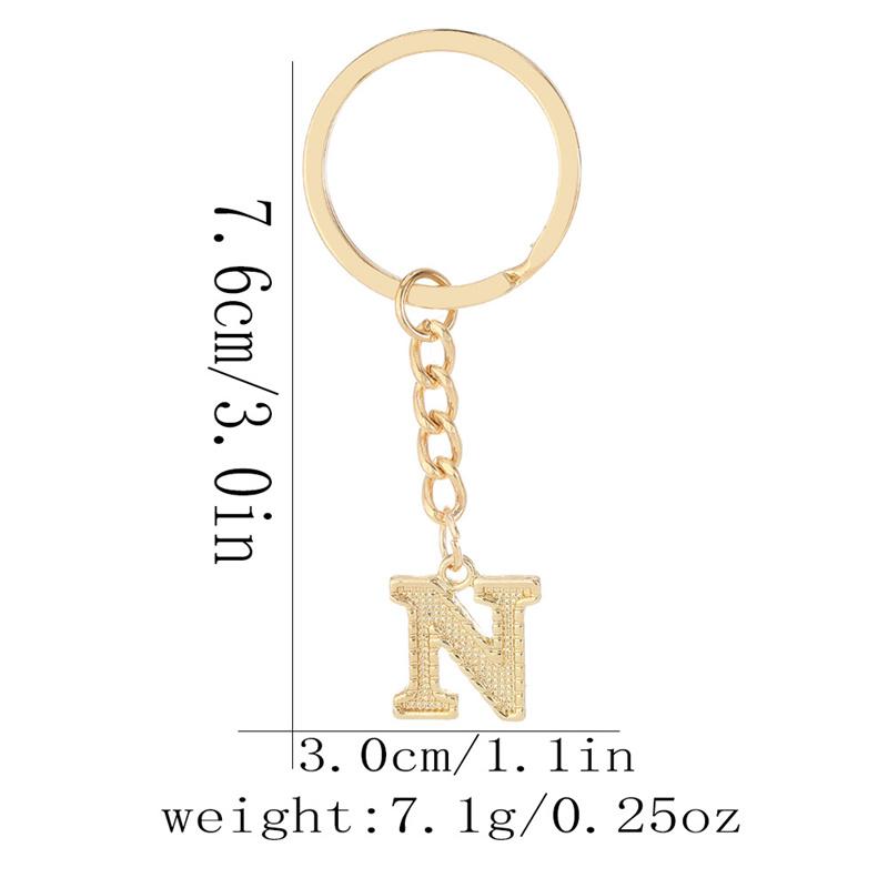 26 Alphabet Schlüsselanhänger Initial Schlüsselanhänger Zubehör Anhänger für Geldbörse Rucksack Handtasche Charms