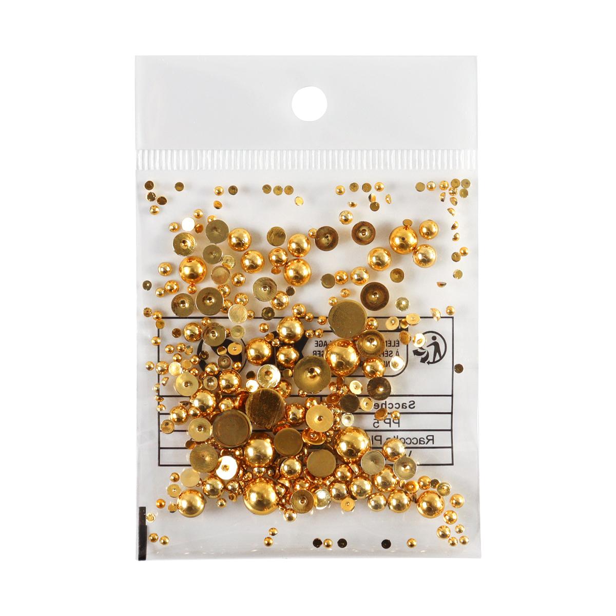 

300 шт. модные полукруглые бусины для ногтей, подвески золотого, серебряного цвета, подходят для DIY, круглые плоские задние украшения для дизайна ногтей, принадлежности