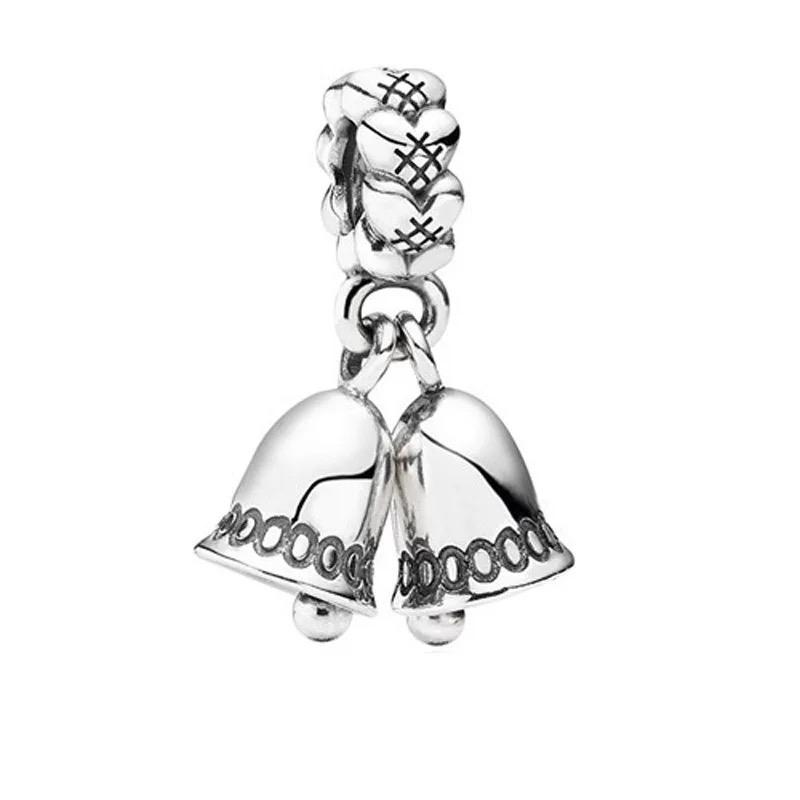 Hot Sale New 925 Sterlling Silver Santa Claus Christmas Tree Elk Socks Charm Pendant Fit Original Bracelets DIY Lady  Jewelry