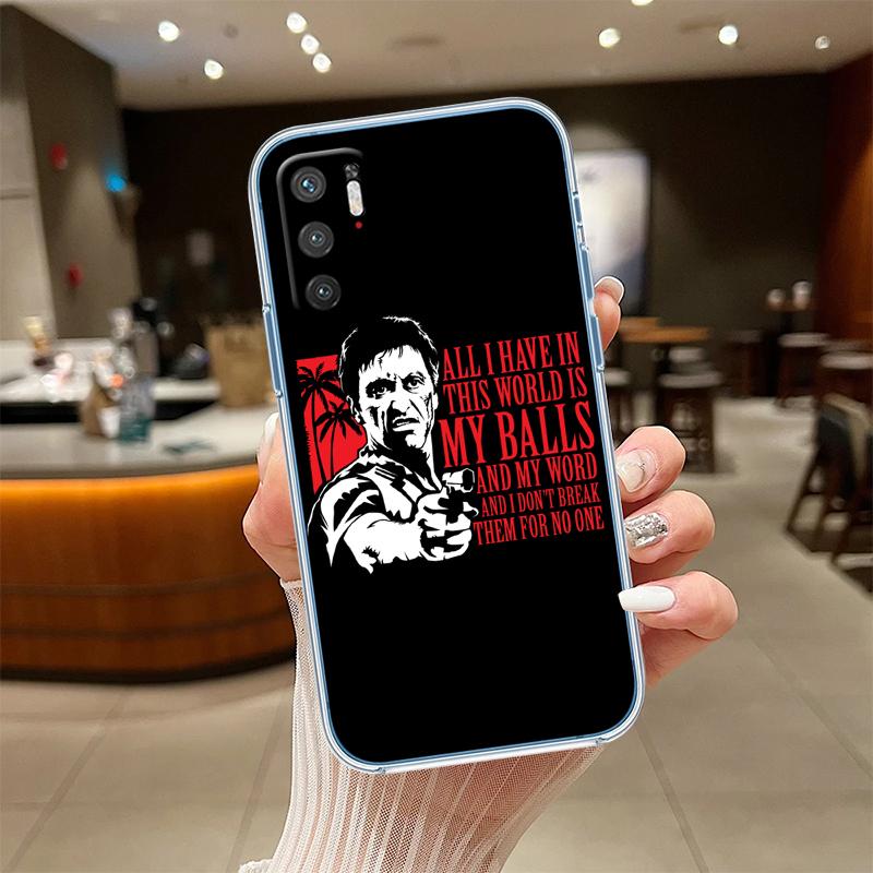 RE51 S-Scarfaces Transparent Phone Case for Samsung Galaxy A04 A04S A14 A23 A34 A54 M23 M33 M52 M53
