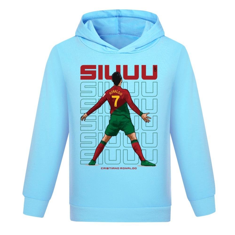 Modischer Kapuzenpullover mit Aufdruck und langen Ärmeln für Jungen und Mädchen