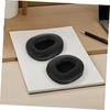 Ipetboom Headphone Ear Ear Oval Foam Noise for 100x80mm Pads, Cushions, 2-Pack, Covers, Reduction, Headsets, Office/Gaming, Black,
