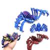 Gedruckte 3D-Spinnenfiguren Realistisch aussehendes Tiermodell Bewegliches einziehbares Gelenkspielzeug Weihnachts-Kinderspielzeug Heim-Schreibtischdekoration