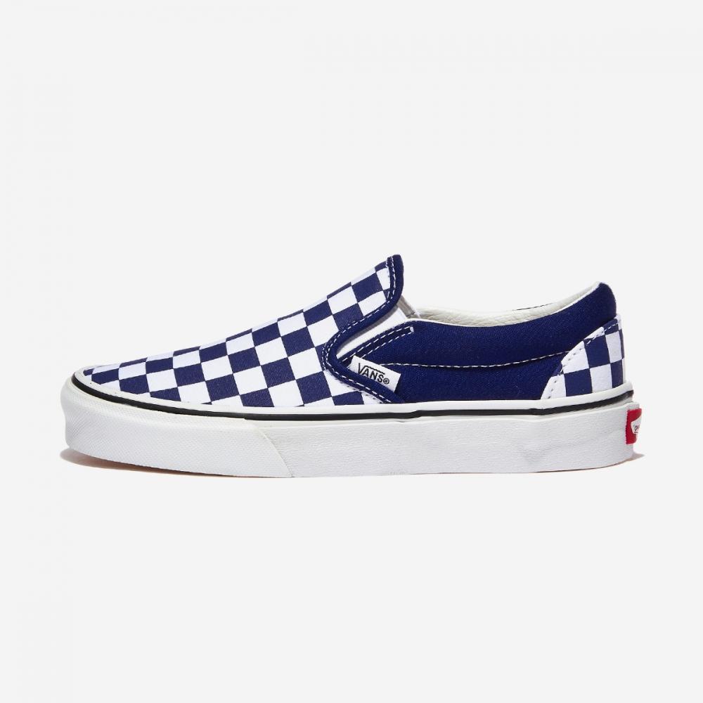 

VANS CLASSIC SLIP ON COLOR TIERY MEACON СИНИЙ VN000BVZBYM COLOR THEORY ШАХМАТНЫЙ МАЯК СИНИЙ