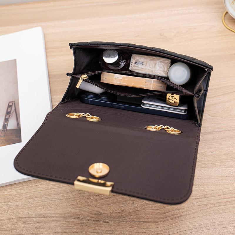 Bag Women's Rhombus One Shoulder Crossbody Fashion Square Bag New Versatile Casual Paper Leather Bag