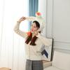 Funny White Goose Plush Head Hat, Cartoon Animal Headgear for Photography Cosplay Party Shooting Props