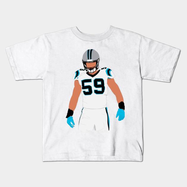 Boys Girls Soft Cotton Graphic Tees Luke Kuechly Breathable Daily School Wear Kids T-Shirts
